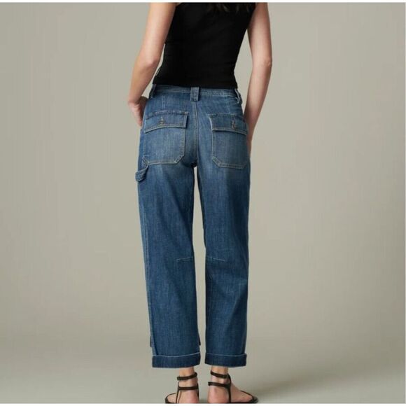 NEW JOE’S The Relaxed Carpenter Jeans Womens Size 29 Blue Denim Echelon Mid-Rise - Picture 2 of 16